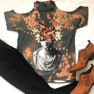 Panic! at the Disco custom distress tee